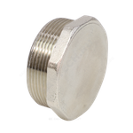 Заглушка латунь никель Ду 40 (1 1/2") НР VALFEX VF.583.N.112