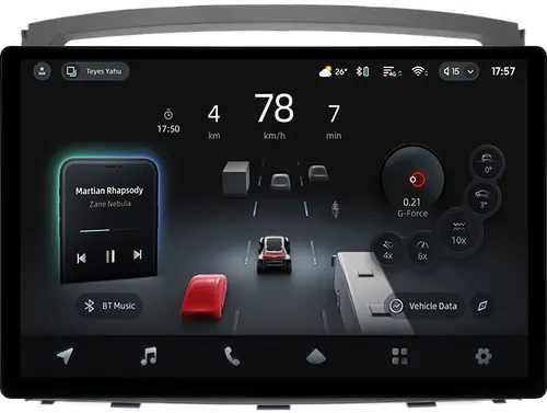 Магнитола для Mitsubishi Pajero 4 2012-2022 (штатная КЗВ, рамка 9) - Teyes CC4-PRO монитор 13" 2K QLED на Android 13, Быстрейшая, Snapdragon 778G, ИИ, CarPlay, DSP, 4G SIM-слот
