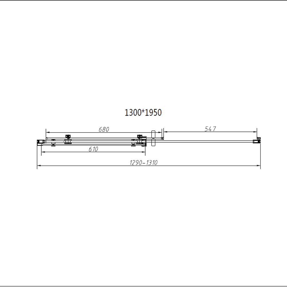 Душевой уголок Комо-Н (Como-N) VSR-4CN9013CGB, 1300*900, черный, стекло тонированное,