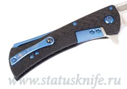Нож Marfione Custom Closer Carbon Blue Limitedфотография - 5