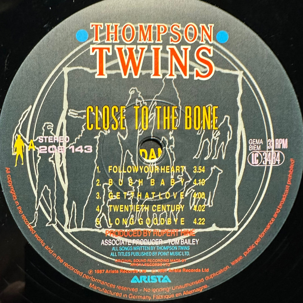 Thompson Twins - Close To The Bone (Европа 1987г.)