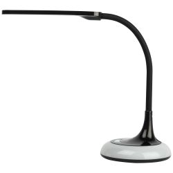 Настольный светильник ЭРА NLED-481-10W-BK светодиодный с RGB ночником черный | Светодиодные настольные лампы