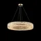 Люстра подвесная светодиодная NewRgy E79-ф800*H130 H GOLD, 160 Вт, золотая