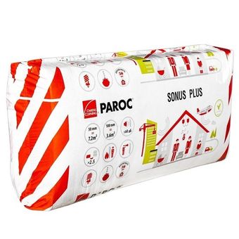 Фото Базальтовая вата Paroc Sonus Plus 1200х600х50 мм 10 плит Базальтовая вата Paroc Sonus Plus 1200х600х50 мм 10 плит