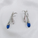 "Пломбир" серьги в родиевом покрытии из коллекции "Десерт" от Jenavi  с английским замком