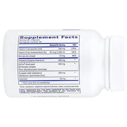 Pure Encapsulations, PureDefense with NAC, 120 Capsules