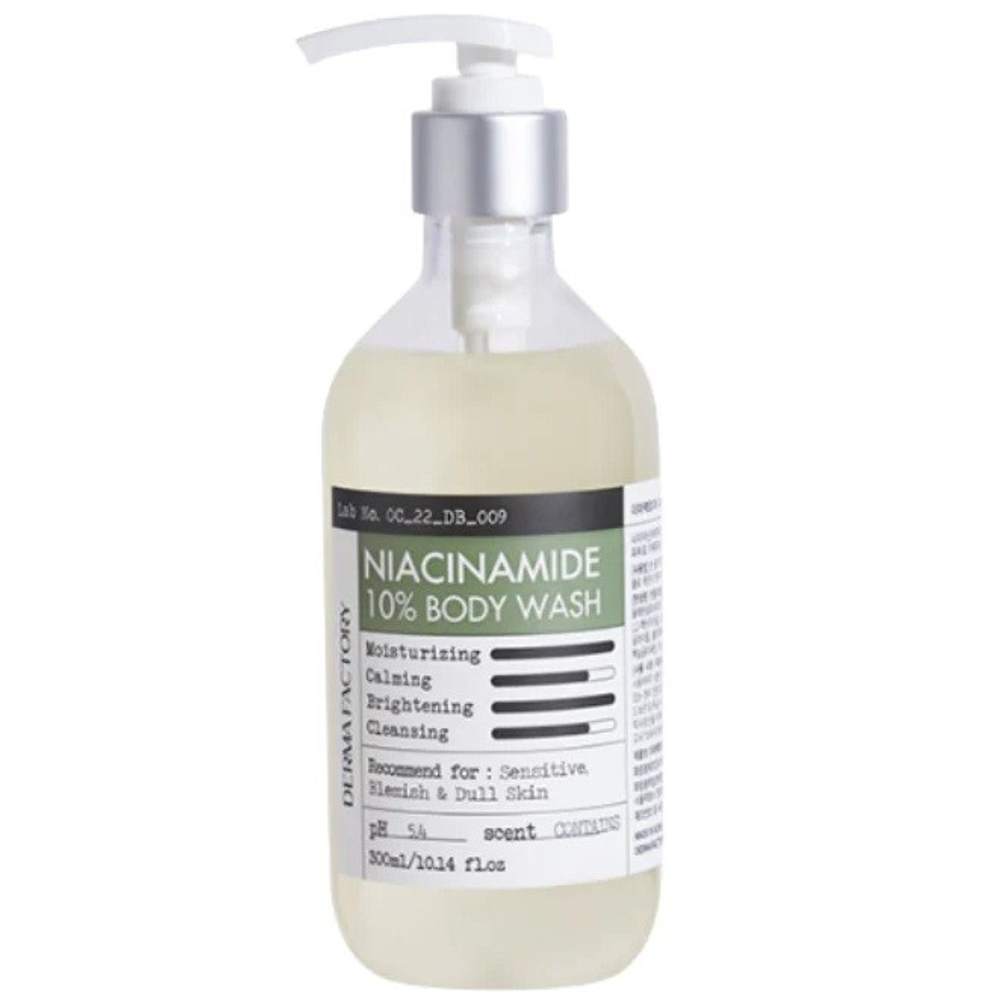Лосьон для тела ежедневный с 10% ниацинамидом Derma Factory Niacinamide 10% body lotion, 300 мл