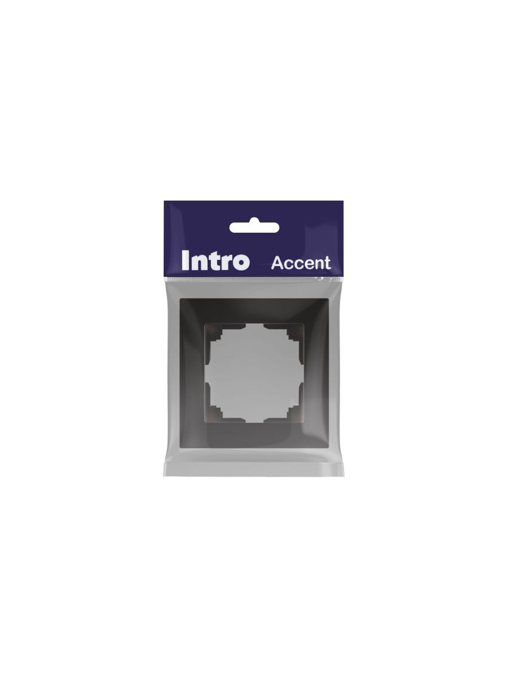 Рамка 1-м СП Accent 6-501-05 антрацит Intro Б0063750