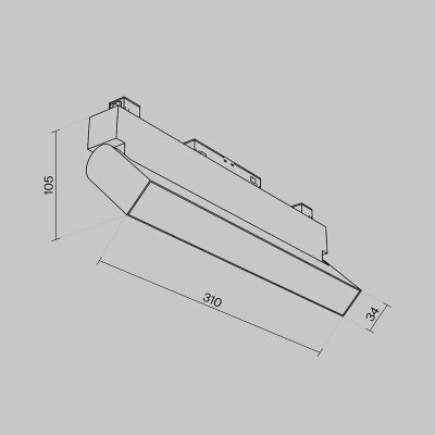 Трековый светильник Базис / Basis Gravity 4000K 20Вт 120°, TR075-2-20W4K-W. TM Maytoni