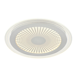 7739/80L MITRA LED SN 603 Светильник металл/акрил/белый/серебряный/прозрачный LED 80Вт 3000-6500К D480 IP20 пульт ДУ PROMISE