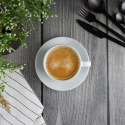 Чайная пара 240 мл белая d 9,2 см h6,3 см фарфор Glory Eco Stackable P.L. Proff Cuisine [6]