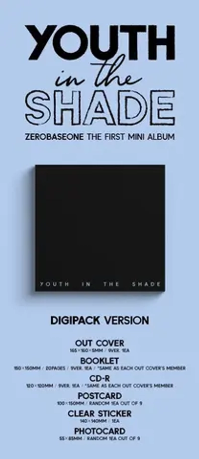 Альбом ZEROBASEONE ZB1 - YOUTH IN THE SHADE [Digipack ver.]