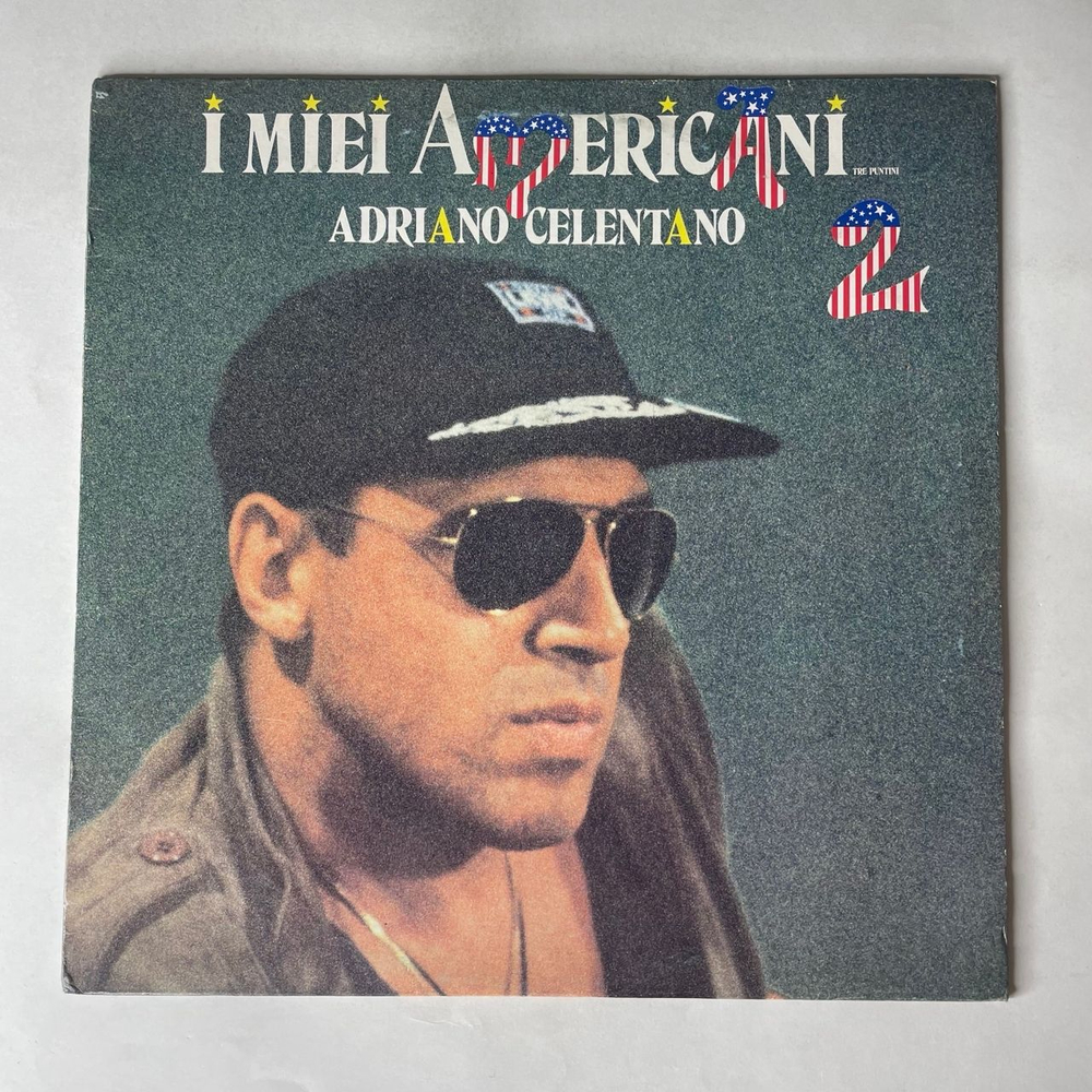 Винтажная виниловая пластинка LP Adriano Celentano, Адриано Челентано, I Miei Americani (Tre Puntini) 2 (Италия 1986)