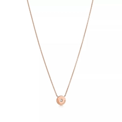 Подвеска из розового золота 18к(750 проба) c бриллиантом, Tiffany 💠 circle pendant
