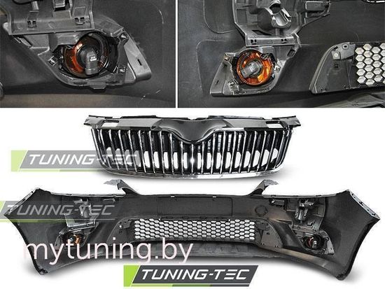 Передний бампер RS STYLE на Skoda Fabia II