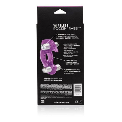 Эрекционное виброкольцо Wireless Rockin Rabbit (Цвет: фиолетовый)