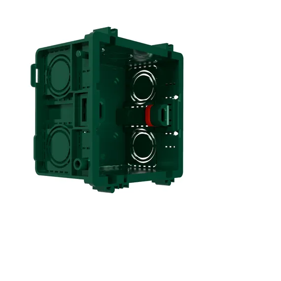 Коробка установочная 86х86 мм, стыкуемая, для сплошных стен Systeme Electric Infinity Зеленый FSE350000