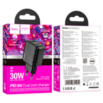 Сетевое зар. устр. Hoco CS23A 1USB/1C 30W черное