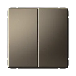 Переключатель проходной двухклавишный Systeme Electric ArtGallery Мокко GAL000665