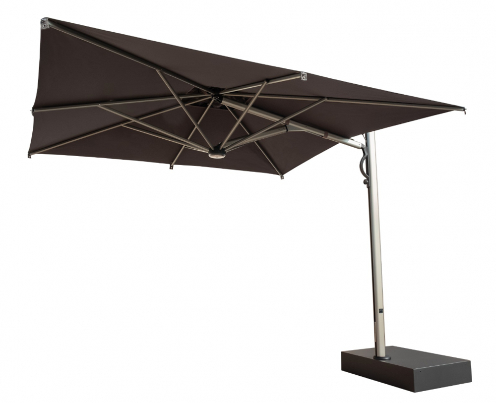 Зонт профессиональный 3.5х3.5 м Scolaro Astro Titanium, титан, черный