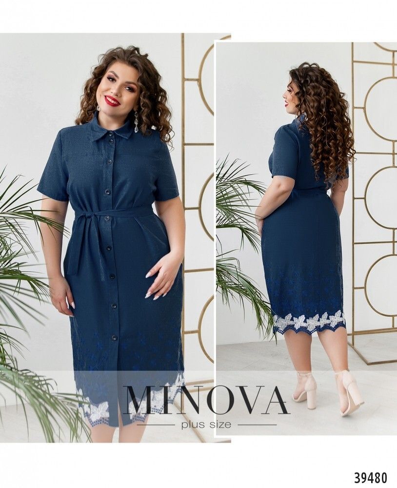 Платье 419-джинс Minova