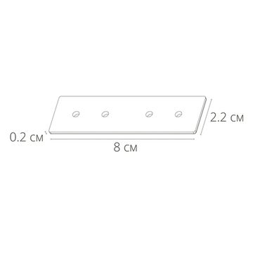 Коннектор прямой для магнитного шинопровода A480533 белый Linea-Accessories Arte Lamp