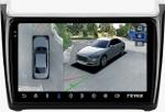 Магнитола для Volkswagen Polo 5 2009-2020 (рамка черная глянцевая) - Teyes CC3-2K-360 на Android 10, Быстрая, 2K QLED, CarPlay, 4G SIM-слот, 4 камеры в комплекте
