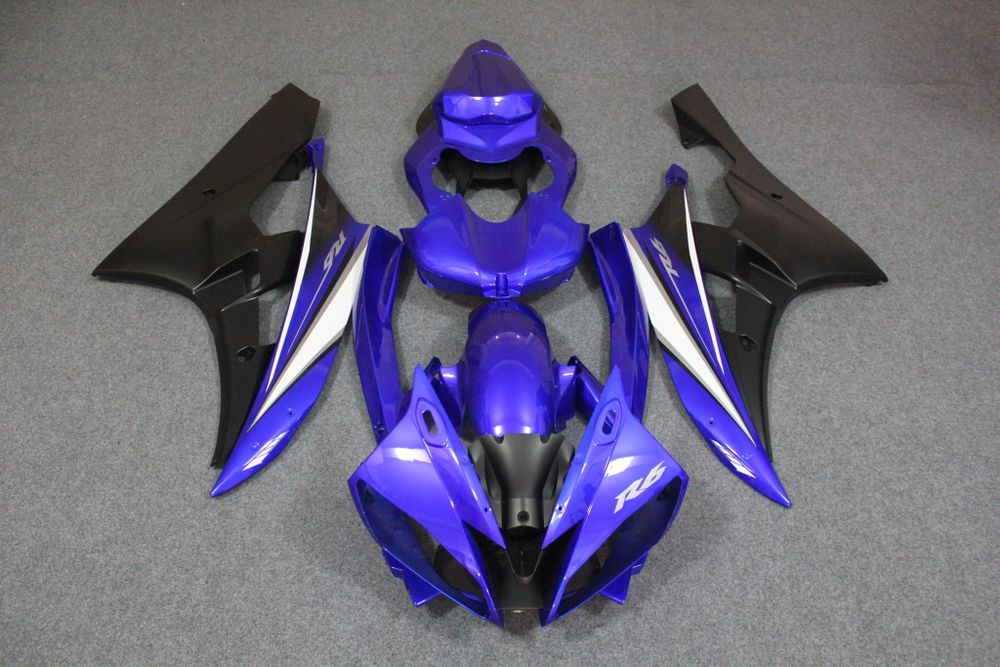 Комплект пластика для мотоцикла Yamaha YZF-R6 06-07 Сине-Черный COLOR+