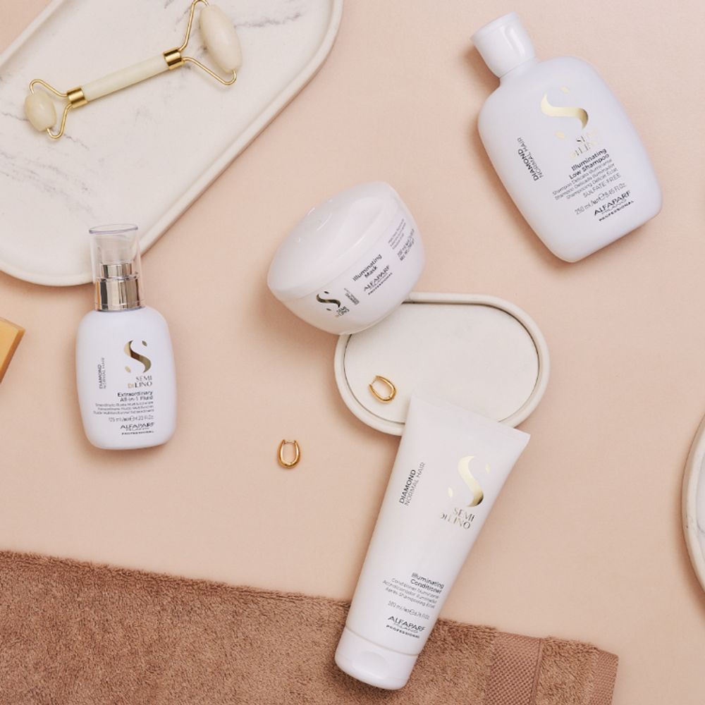 Маска для нормальных волос, придающая блеск SDL DIAMOND ILLUMINATING MASK, 500 мл ALFAPARF 16450