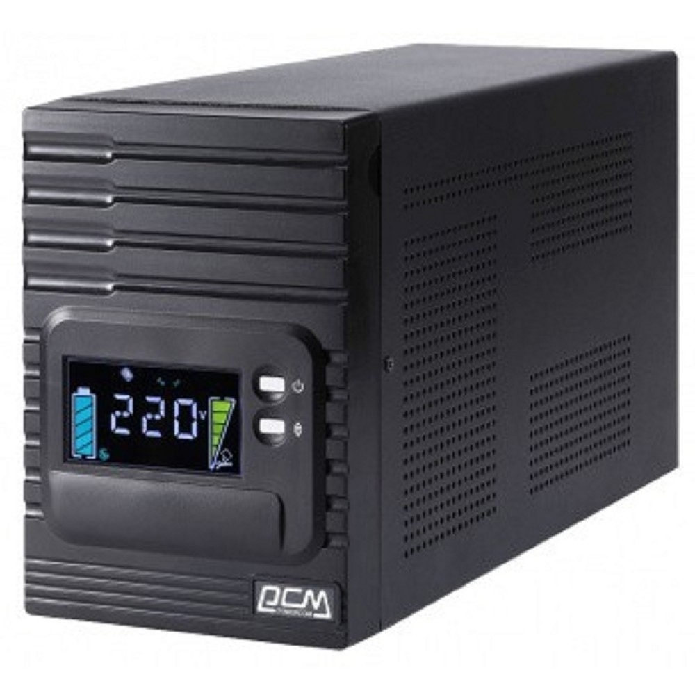 Источник бесперебойного питания PowerCom Smart King Pro+ SPT-1000-II LCD ИБП (Line-Interactive, 1000 ВА / 800 Вт, Tower, 8xC13 с резервным питанием, USB, SNMPslot) (1152559)