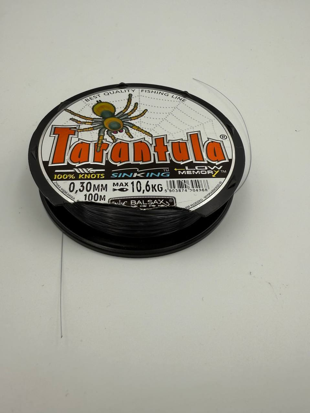 Монофильная леска Balsax Tarantula 100м 0,30мм 10,6кг серая (1 штука). Товар уцененный