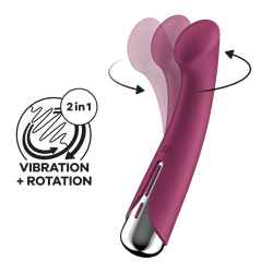 Вибратор для точки G Satisfyer Spinning G-Spot 1, красный