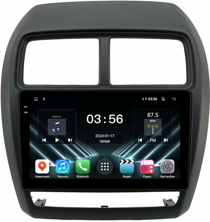 Магнитола для Mitsubishi ASX 2017+ - FarCar S280 монитор 9.5" IPS на Android 13, CarPlay