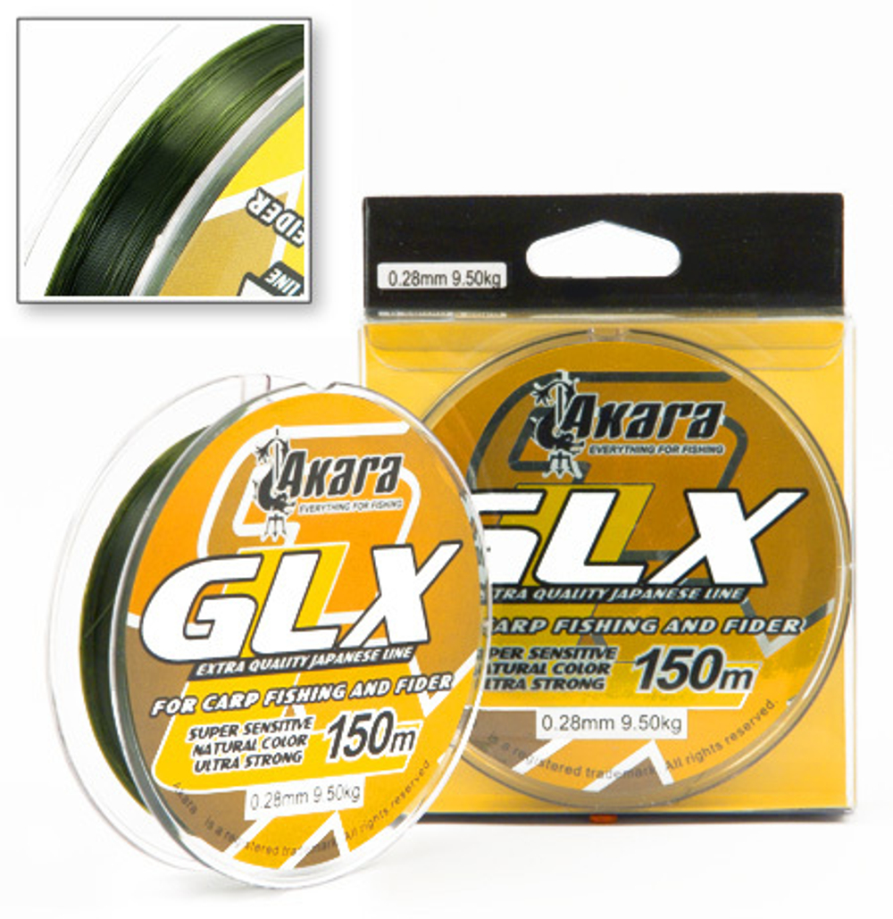 Леска Akara GLX Green 150 м 0,45