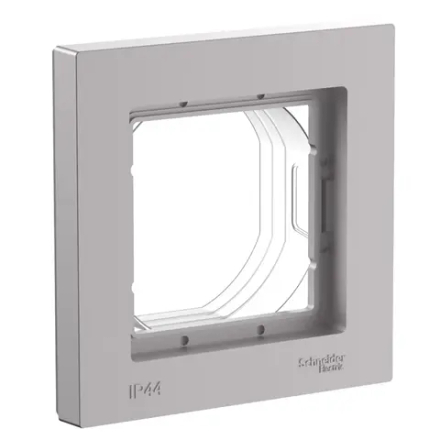 ATLASDESIGN AQUA 1-постовая РАМКА, IP44, АЛЮМИНИЙ