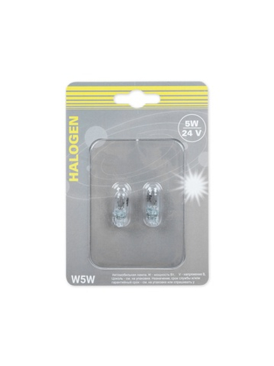 Лампа W5W 24v5w (W2.1x9.5d) блистер- 2шт. GANZ GIP06066