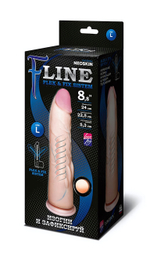 Фаллоимитатор гибкий на присоске "F" LINE L №8,8 (Цвет: телесный)