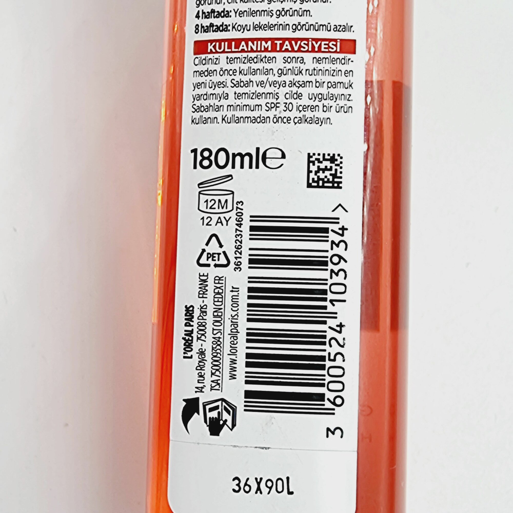 Тоник-пилинг с 5% гликолевой кислотой L'Oreal REVITALIFT, с экстрактом арбуза и алоэ, 180 мл (Франция)