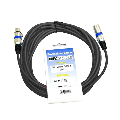 INVOTONE ACM1115 BK - микрофонный аудиокабель, XLR/ длина 15 м (черный)