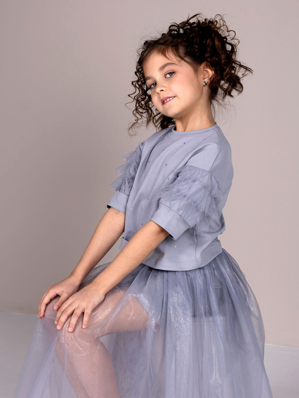 Комплект трикотажный для девочки 6-9 лет Fleur de Vie