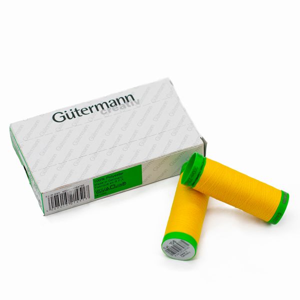 Нитки для тонких тканей Gutermann Extra Fine 150 (200 метров), 5 кат. | 106 т.желтый
