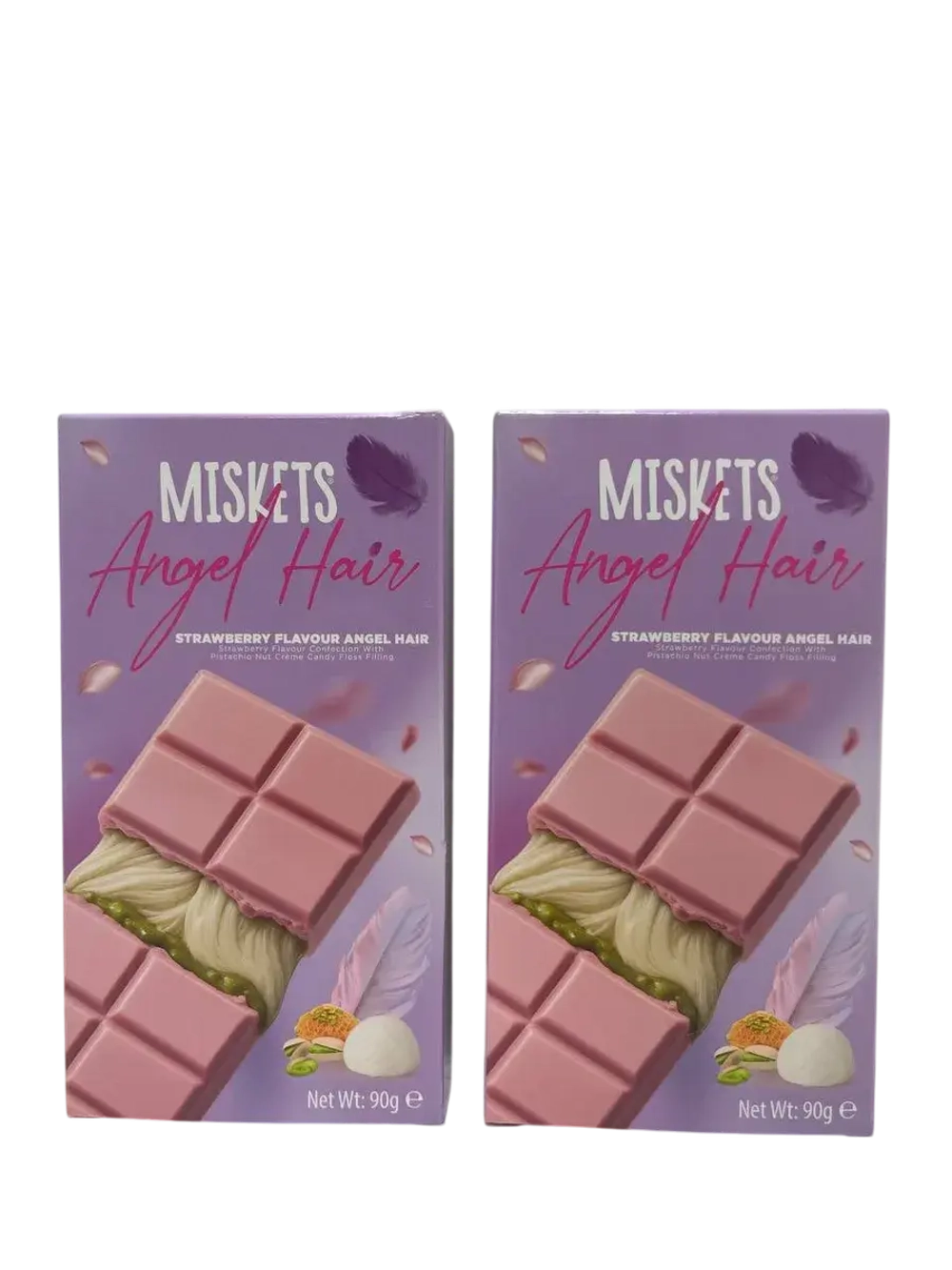 Шоколад Miskets Angel Hair малина и фисташка