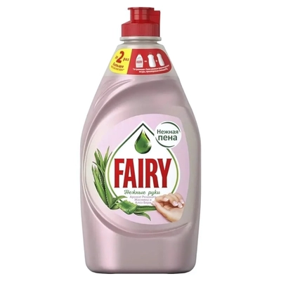 Средство для мытья посуды FAIRY Нежные руки Розовый жасмин и алоэ вера 450мл