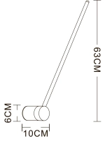 Настенный светильник Arte Lamp POLIS A2027AP-1PB, 1хLED