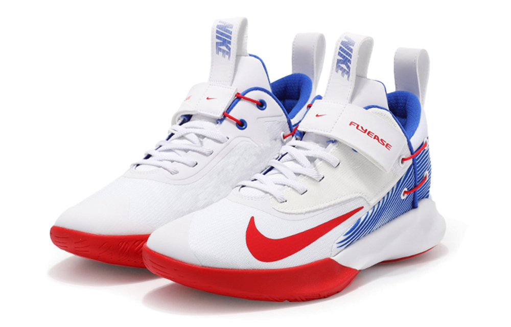 Nike Precision 4Flyease White Red/Blue Domestic Edition