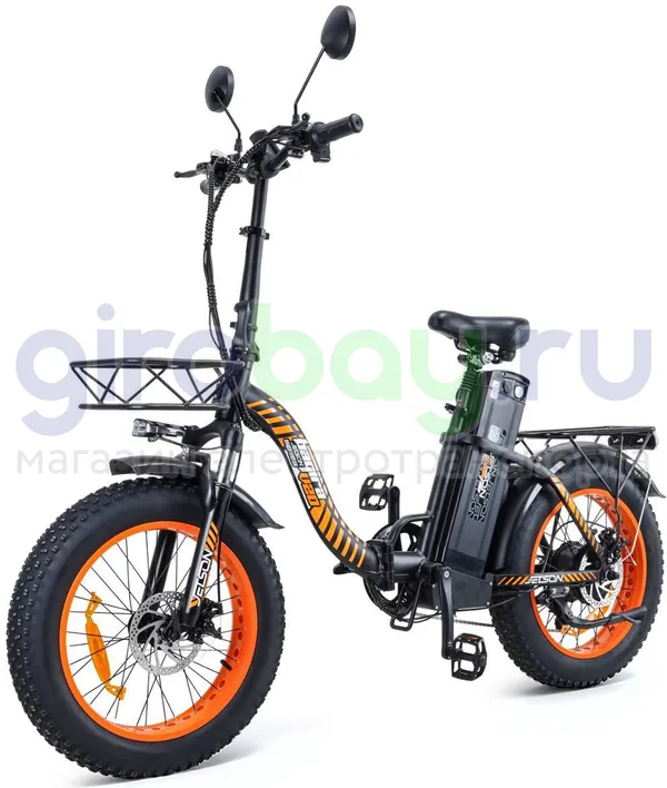 Электровелосипед Jetson V20 BAGIRA X (60V/22Ah) - Чёрно-оранжевый фото №1
