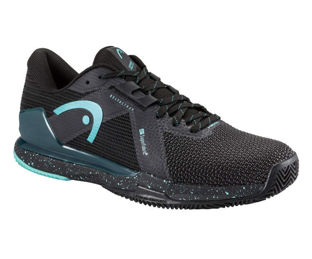 Мужские теннисные кроссовки Head Sprint Pro 4.0 SF Clay - black/teal