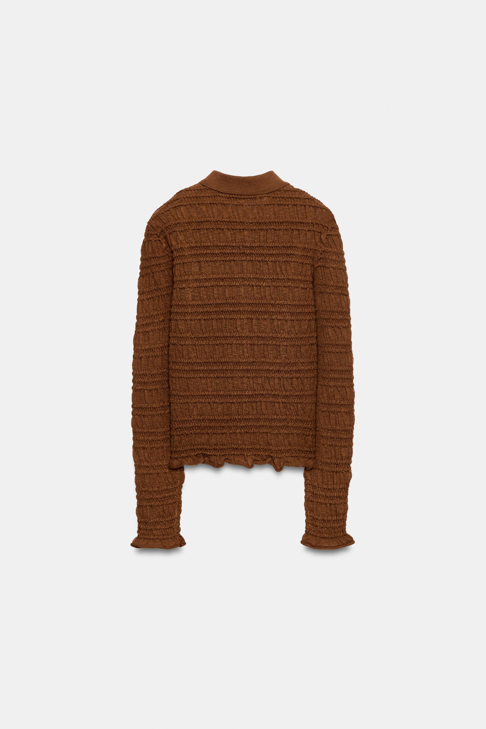 КАРДИГАН С УЗОРОМ СОТЫ — ZARA