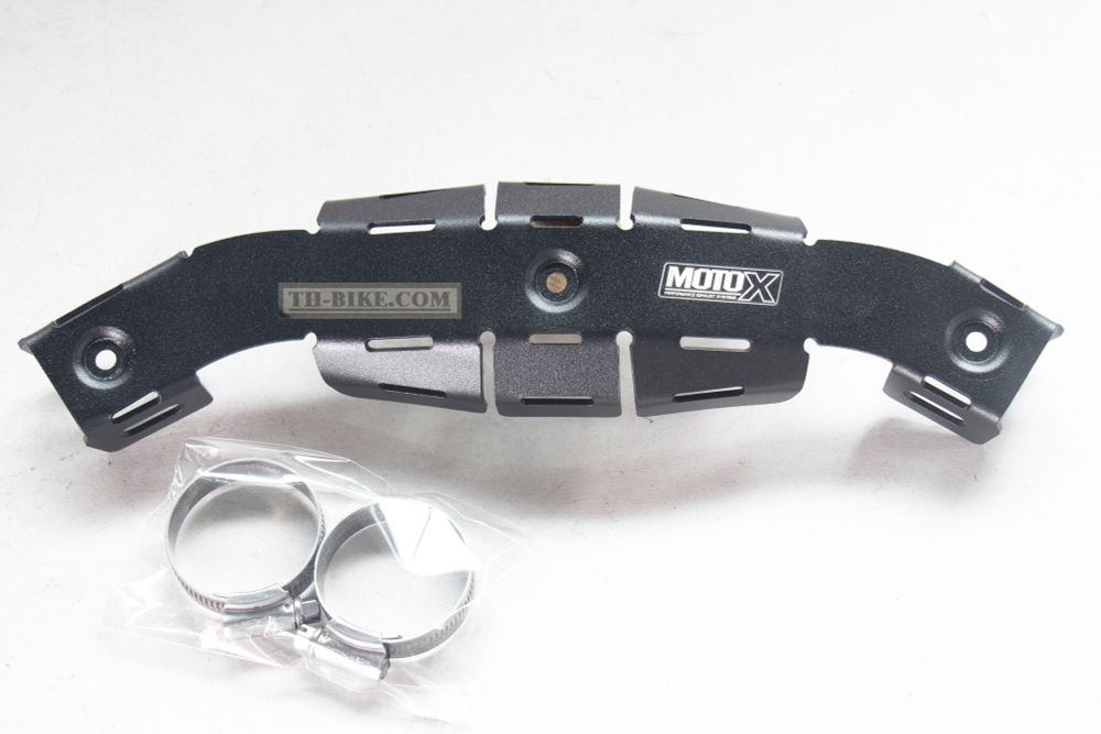 Exhaust Heat Shield MANIFOLD GUARD MOTO-X for Megabomb pipes Honda CRF250-300l-M-Rally, KLX230 Kawasaki.
