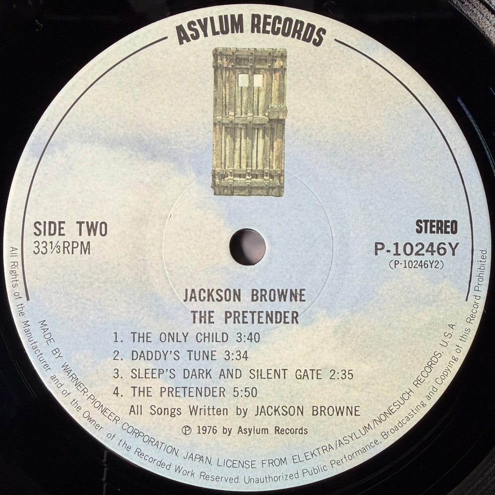 Jackson Browne ‎– The Pretender (Япония 1976г.)